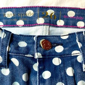 Kate Spade Broom Street polkadot Jean